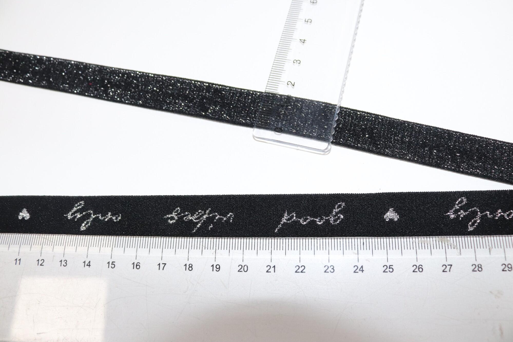 Lurex bra strap elastic