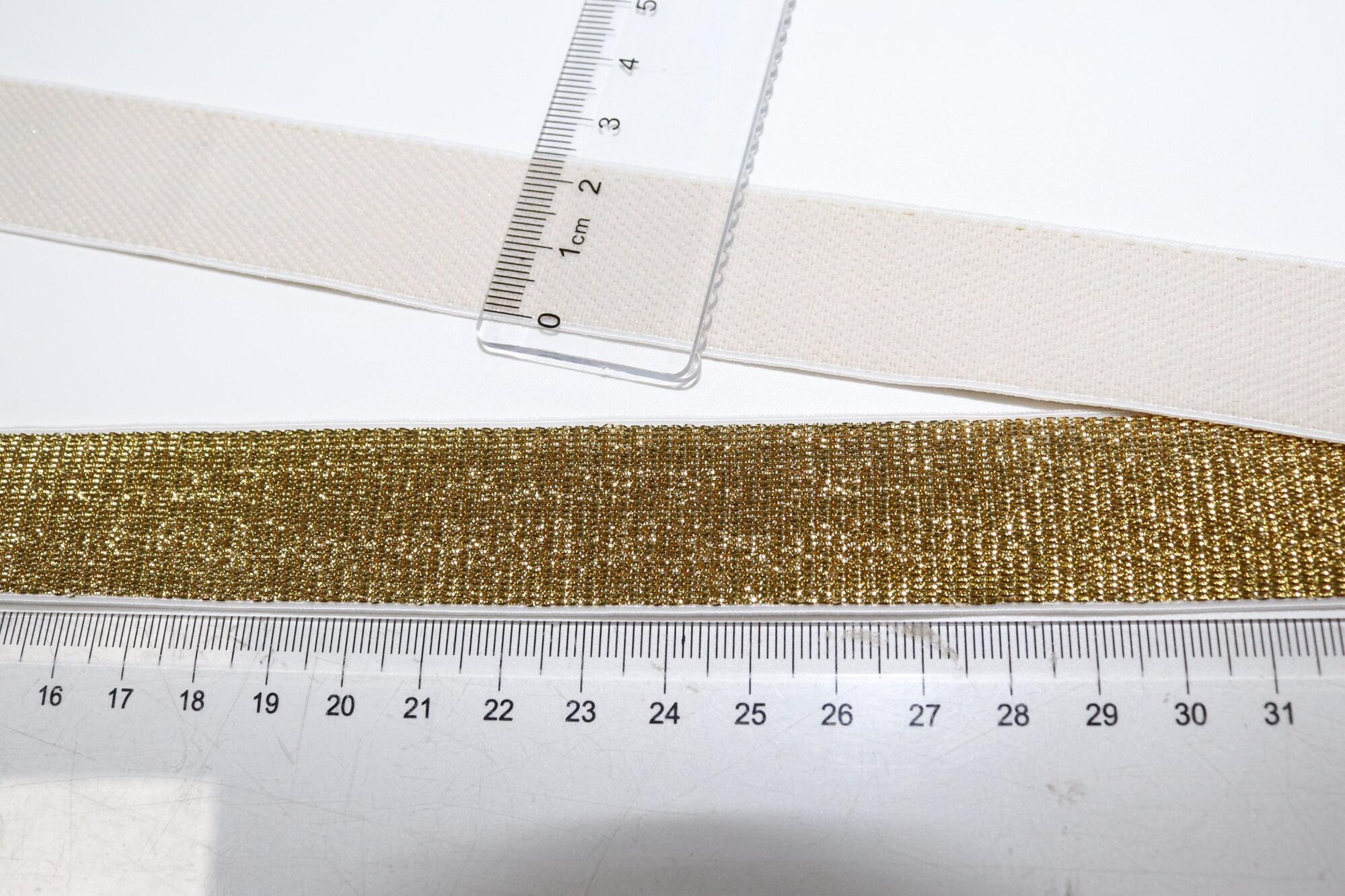 Lurex bra strap elastic